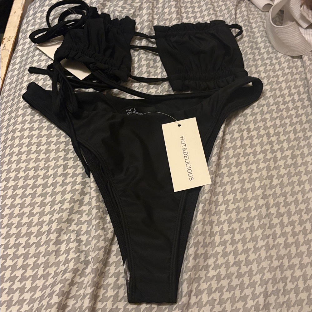 Black Two Piece Bathing Suit Bikini